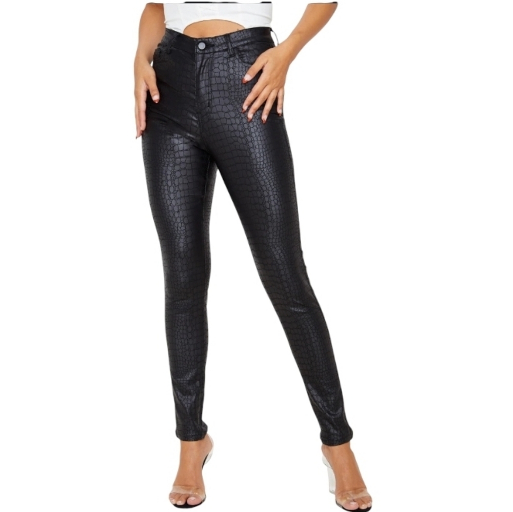 Sara Boo Reptile print jegging pants size L - Picture 1 of 8
